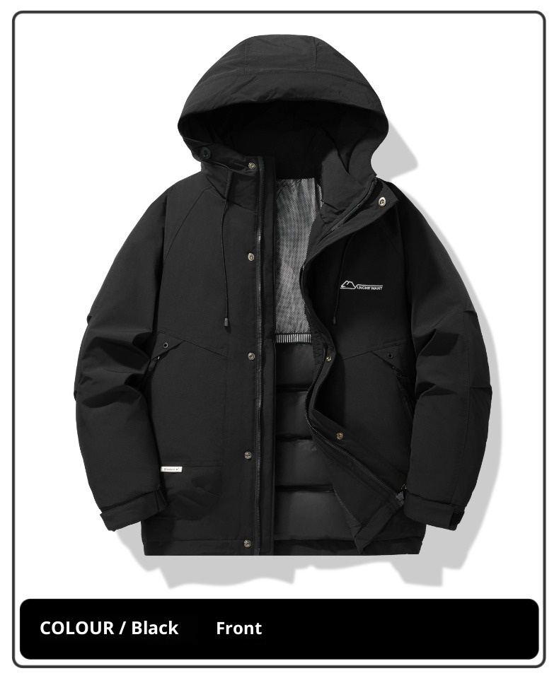 boy Cross-Border Winter Down Jacket Hooded Casual Versatile Fashion Workwear Men's Plus Size Windproof Warm Coat Men_voghion.com