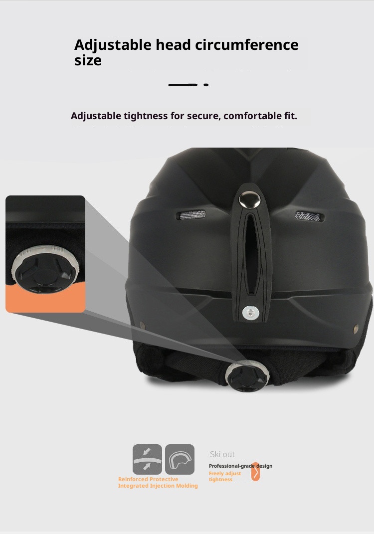 001 Professionelle Skiausrüstung für Damen und Herren, integrierter Skihelm für Erwachsene und Kinder, inklusive Snowboard und Skibrille_voghion.com