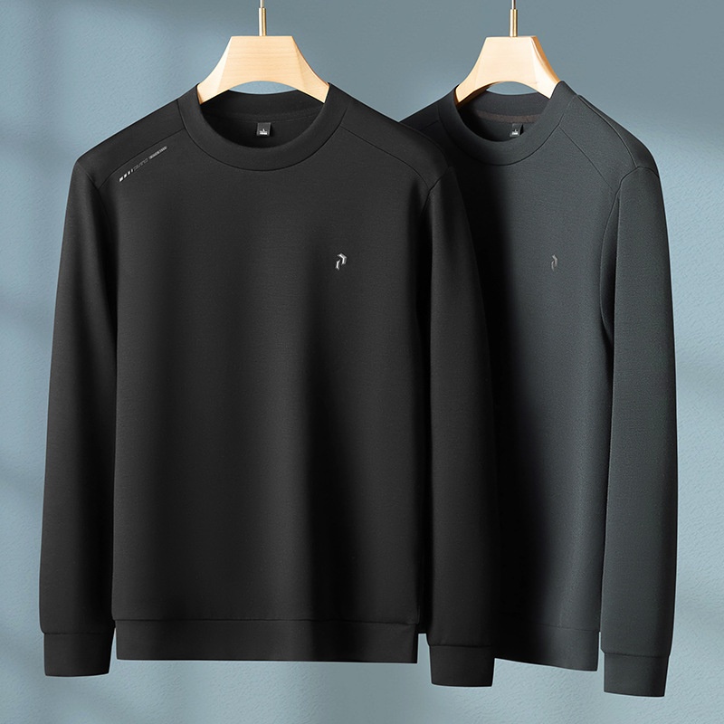 jongen 2025 Herfst Nieuwe Heren Losse Plus Size Ronde Hals Modal Lange Mouw Sweatshirt Voor Heren_voghion.com