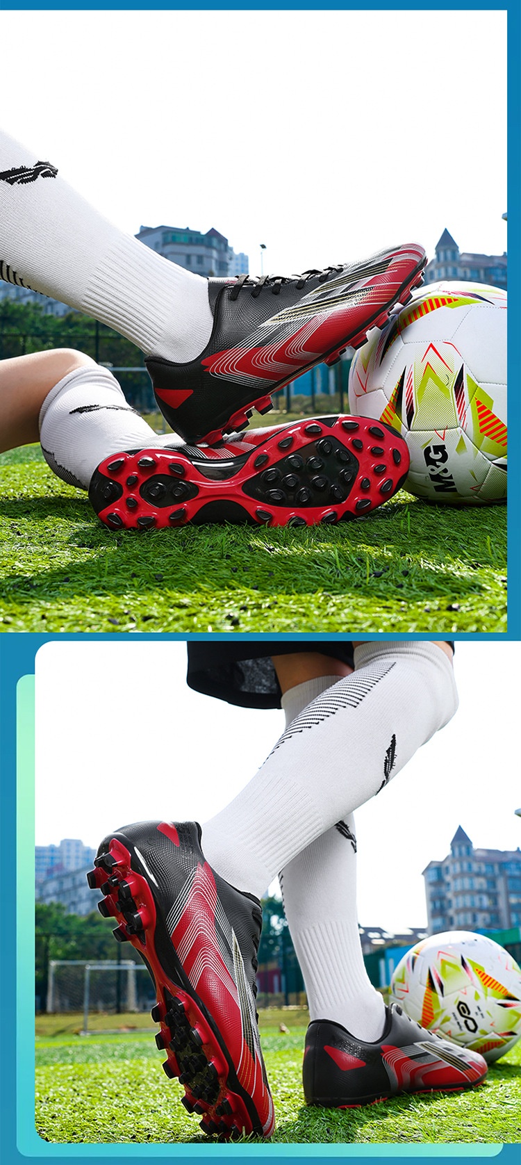 ShoeGlobe Vente en gros transfrontalière de chaussures de football pour hommes, femmes, jeunes, élèves du primaire et du secondaire, enfants, crampons cassés_voghion.com