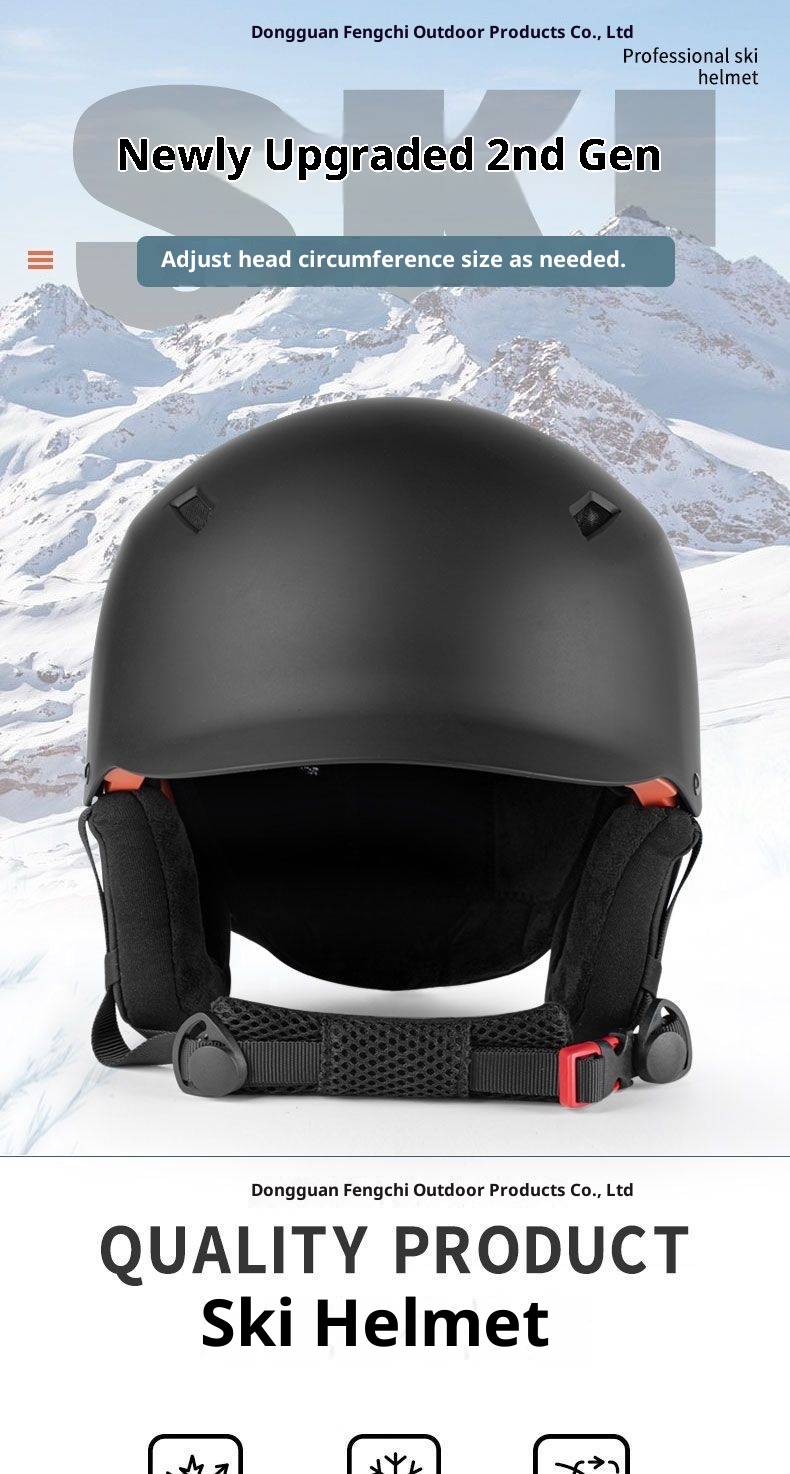 001 Professional Adjustable Snowboard Equipment Protective Gear Men And Women Warm Anti-collision Helmet Ski Cap_voghion.com