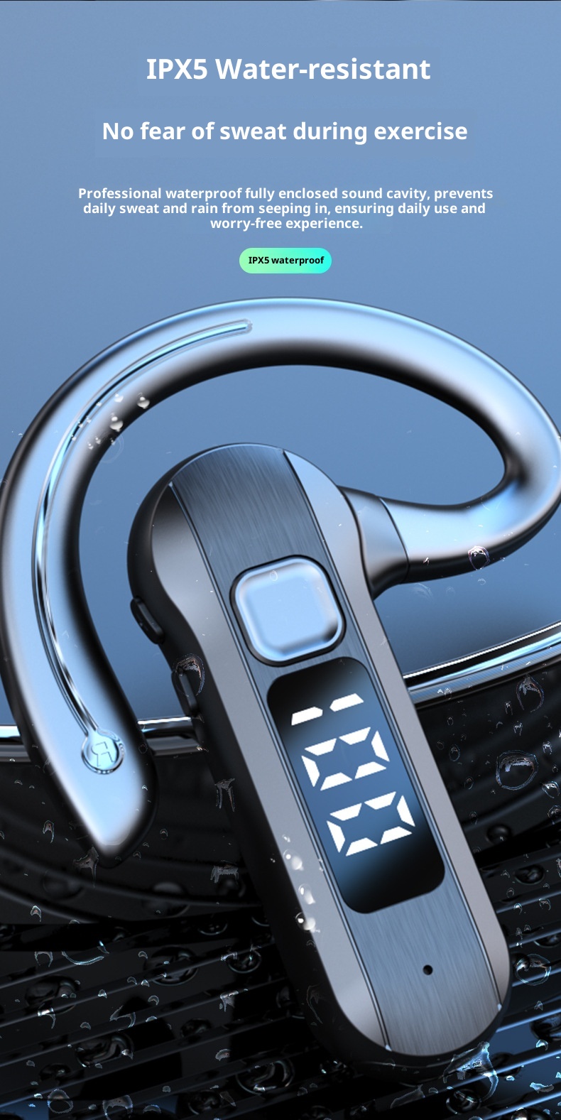 3c New OWS Bluetooth Headphones Bone Conduction Wireless Open Ear Running Noise Cancelling Stereo_voghion.com