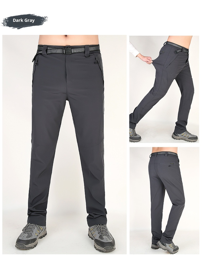 001 Summer Outdoor Men's Quick-Dry Lightweight Breathable Hiking Factory Direct Cross-Border Waterproof Multi-Pocket Pants_voghion.com