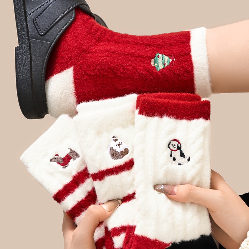 Lillian Lillian Christmas For Women, Autumn And Winter Thickened Plush Thermal Insulation Floor Socks, Cross-Border Foreign Trade Zhuji_voghion.com
