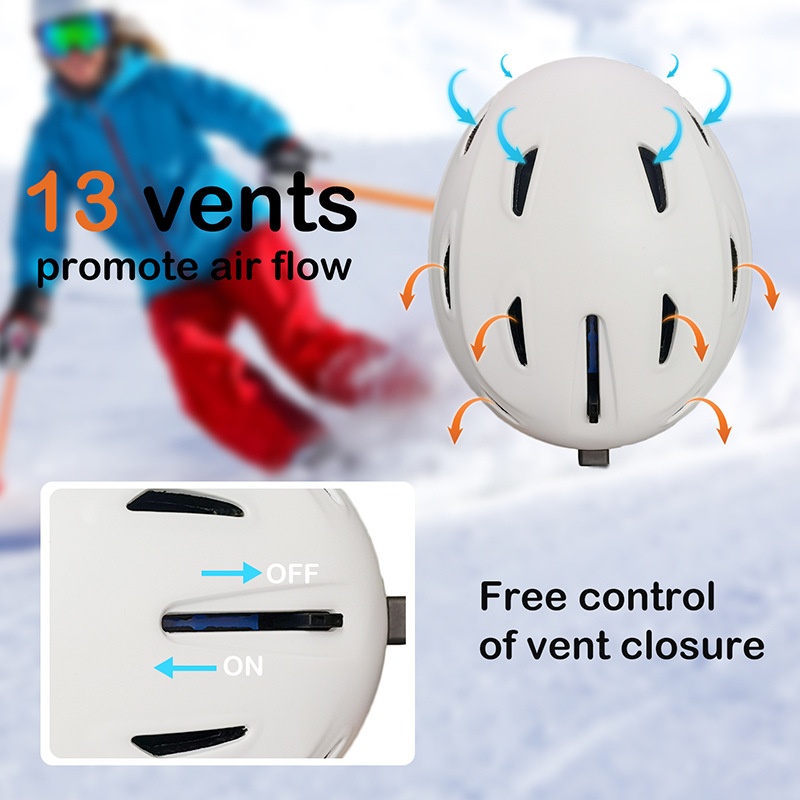 001 Snow Sports Ventilated Lightweight Ski Unisex Snowboard Helmet_voghion.com