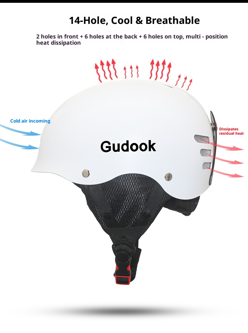 001 Passed European American Testing Certification Single Double Board Ski Helmet Ice Snow Sports Men And Women Adult Youth_voghion.com