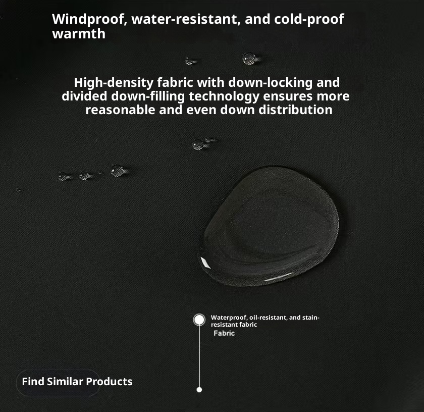 001 Pantaloni softshell unisex in piumino d'oca, impermeabili, antivento, invernali, neri, spessi e caldi, da uomo, con anatra bianca_voghion.com