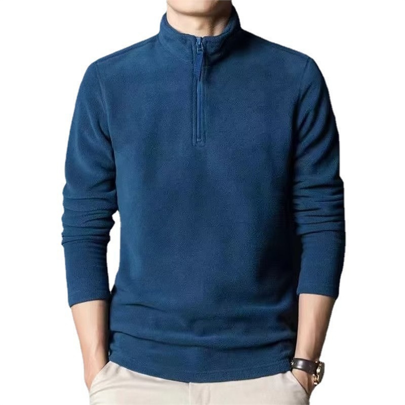 Maglione da uomo autunno inverno, da ragazzo, con collo alto, da giovane, base, alla moda, in pile, a collo alto, sottile_voghion.com
