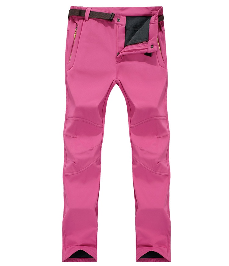 001 Wholesale Outdoor Men's Soft Shell Jacket Thickened Fleece Warm Breathable Windproof Mountaineering Casual Stretch Pants_voghion.com