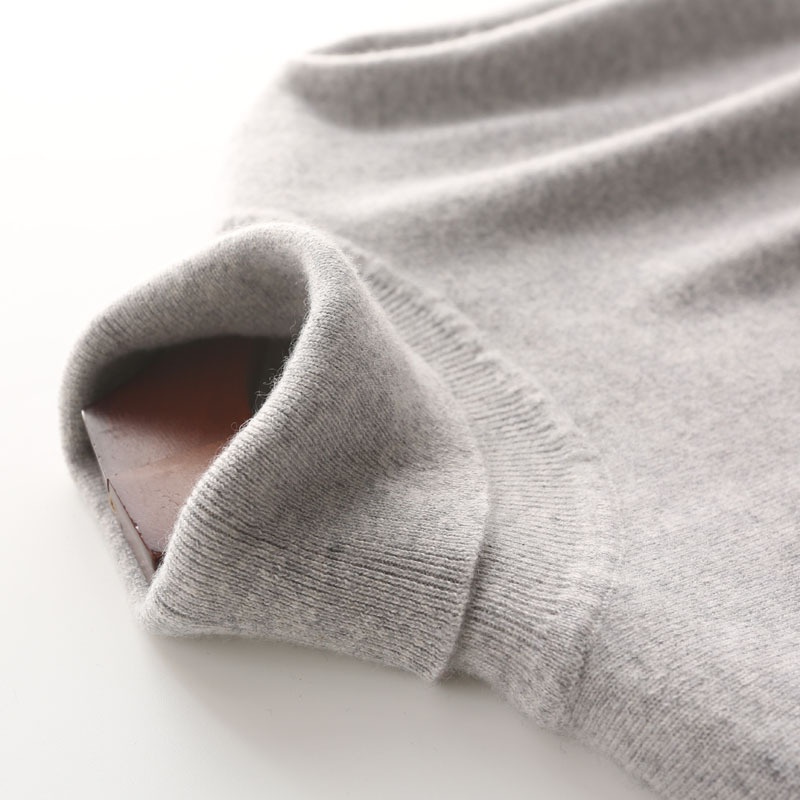boy Boy Boy Autumn Winter Men's Turtleneck Pullover Turn-down Collar Wool Long Sleeve Plus Size Cashmere Knitted Sweater Base Layer_voghion.com