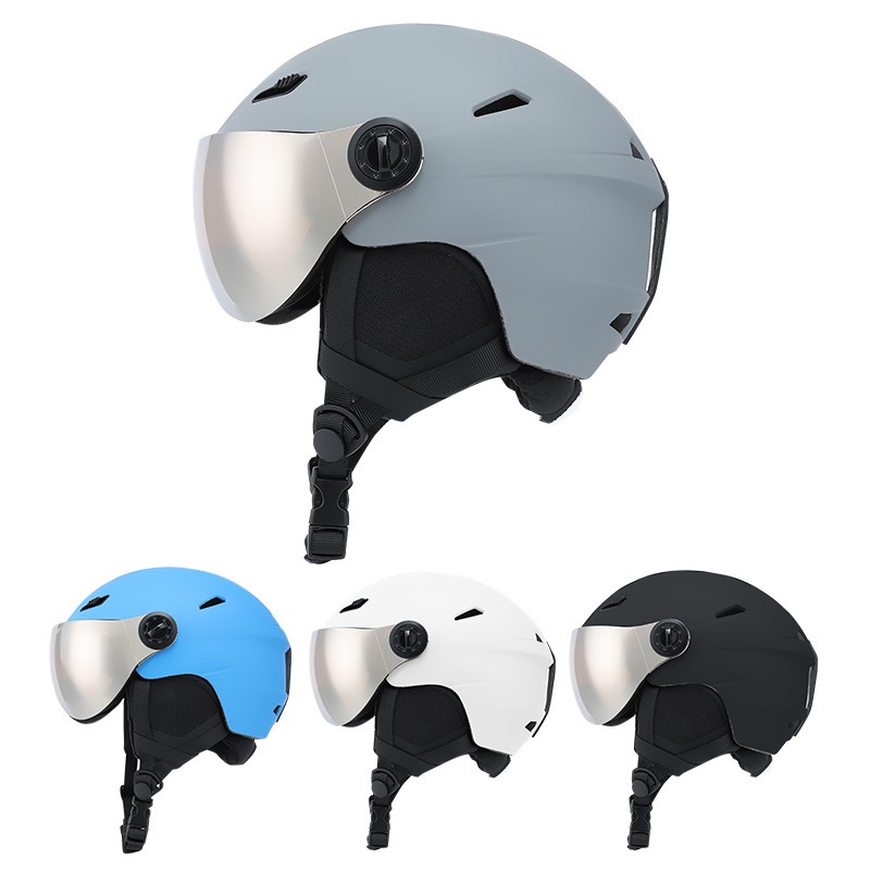 001 Ski Goggles Integrated Snow Helmet Unisex Outdoor Single And Double Board Anti-Collision Breathable 2024 New Anti-Fog_voghion.com