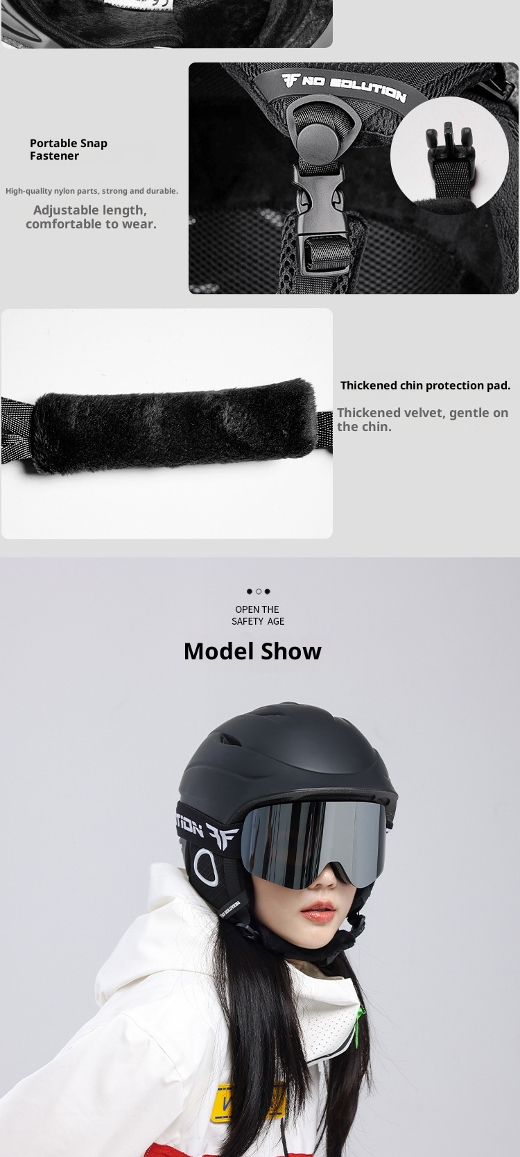 001 All-in-One Professional Ultra-Light Snowboard Snow Adjustable Thickened Ski Helmet Warm And Comfortable_voghion.com