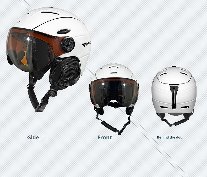 001 Moon Cross-Border E-Commerce Sicherheit mit Skibrille, einteiliger, geformter Unisex-Skihelm_voghion.com