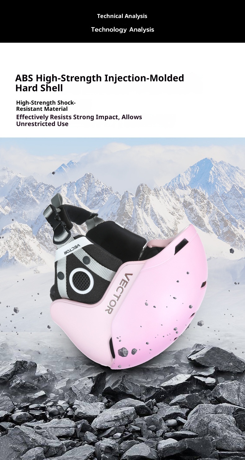 001 VECTOR Ski Anti-Collision Streamlined Split Protection Sports Outdoor Professional Snow Helmet Unisex_voghion.com