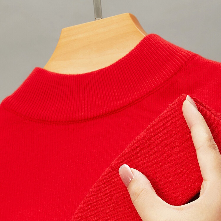 boy Cross-Border Foreign Trade Live Semi-High Collar Long Sleeve Knitted Sweater Men's Autumn Winter New Solid Color Warm_voghion.com