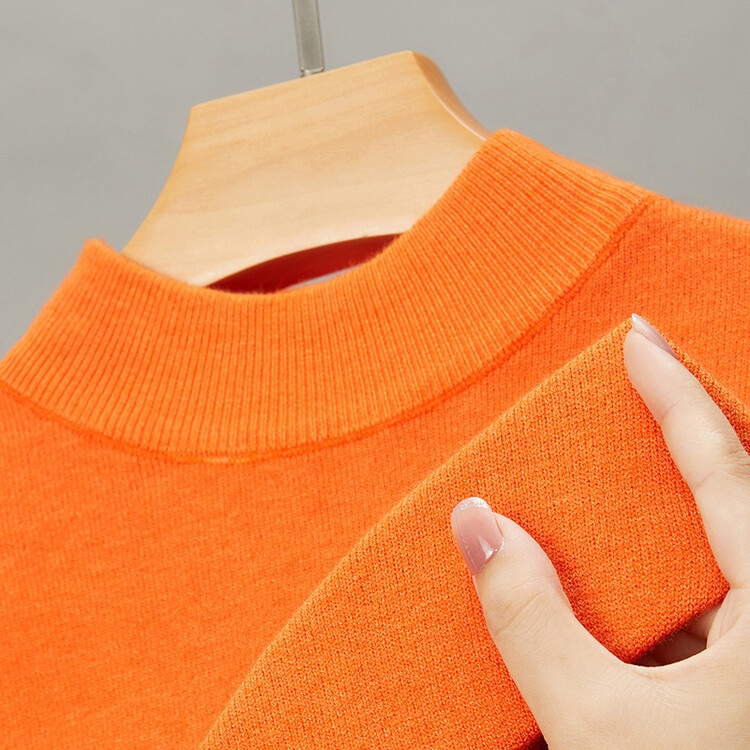 boy Cross-Border Foreign Trade Live Semi-High Collar Long Sleeve Knitted Sweater Men's Autumn Winter New Solid Color Warm_voghion.com