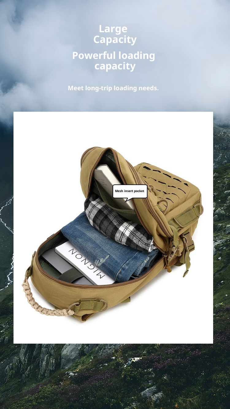 ActiveGo Taktischer Rucksack mit großem Fassungsvermögen, wasserdicht, abriebfest, multifunktional, für Bergsteigen, Wandern, Reisen, Herren_voghion.com