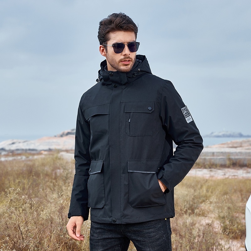 001 Zimowe, grube, polarowe spodnie typu softshell dla mężczyzn, outdoorowe, wiatroodporne, wodoodporne, ciepłe, sportowe, turystyczne, długie, producent_voghion.com