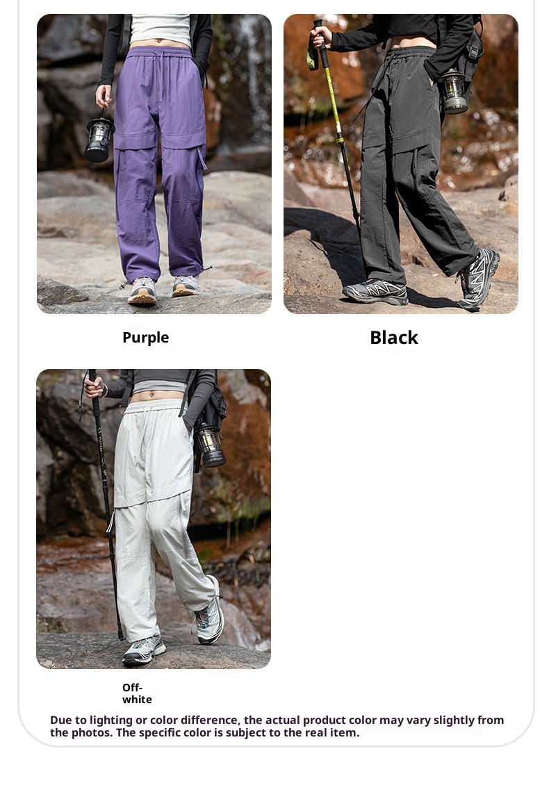 001 Purple Softshell For Women 2025 New Spring And Autumn Outdoor Windproof Hiking Petite Paratrooper Sports Cargo Pants_voghion.com