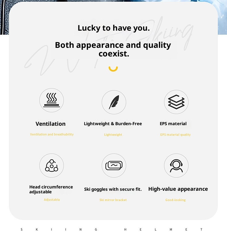 001 Professional Ski Helmet Hat Snow Goggles Integrated For Men Women Adults And Children Full Set Safety Gear_voghion.com