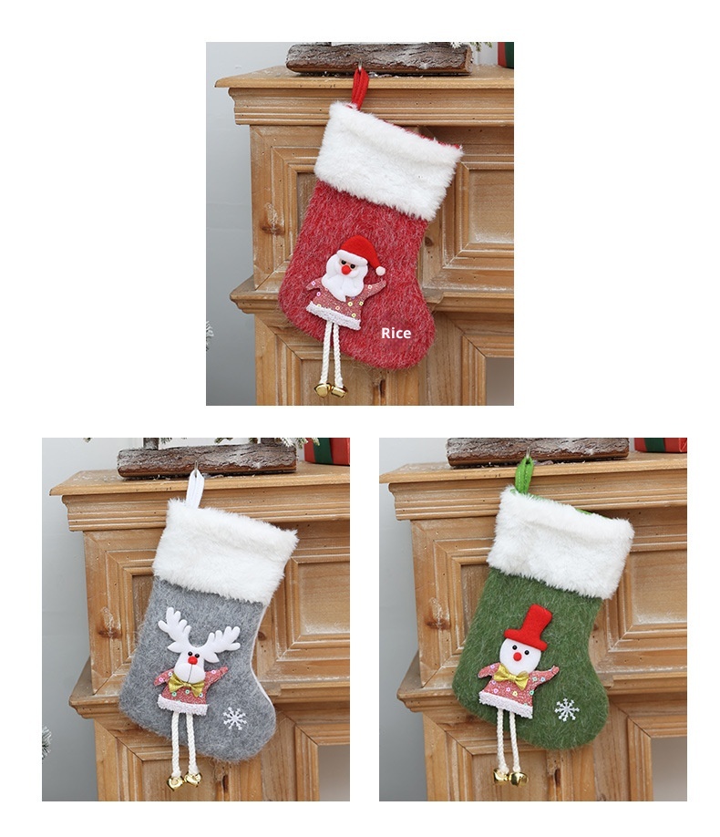 Lillian Cro-Border Candy Sock Cartoon With Leg Fireplace Ornament Chritma Decoration Party Arrangement Hanging_voghion.com