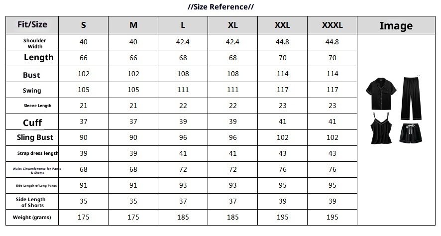 ChicShe European And American Foreign Trade Women' Homewear Simple Fahion Sexy Camiole Pajama Thin Four-Piece Set All_voghion.com