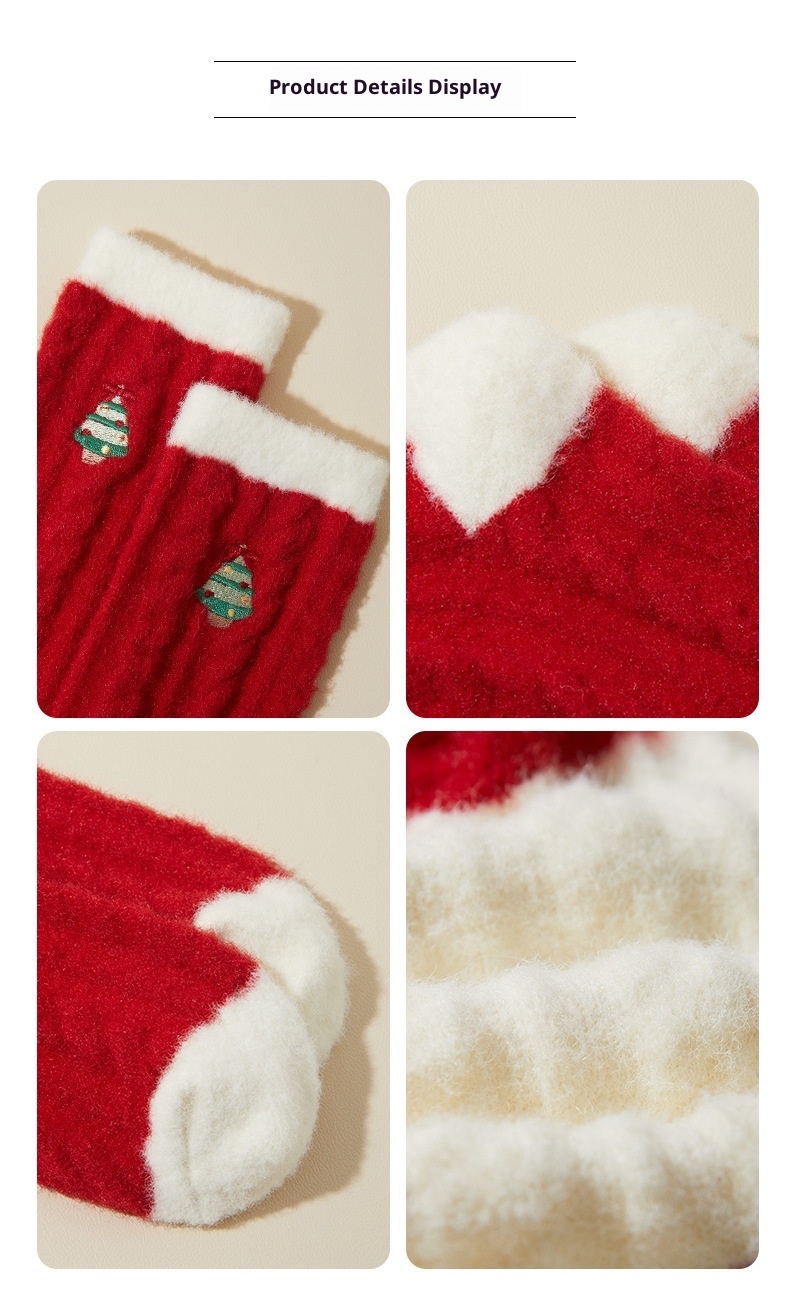 Lillian Lillian Christmas For Women, Autumn And Winter Thickened Plush Thermal Insulation Floor Socks, Cross-Border Foreign Trade Zhuji_voghion.com