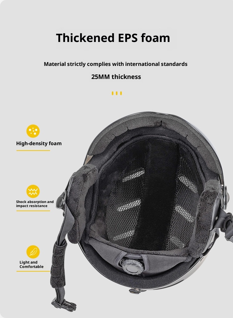 001 Gafas de esquí y nieve para deportes al aire libre, nuevas, transfronterizas, integradas, para hombre y mujer, con casco para esquí y snowboard, cálidas y seguras._voghion.com