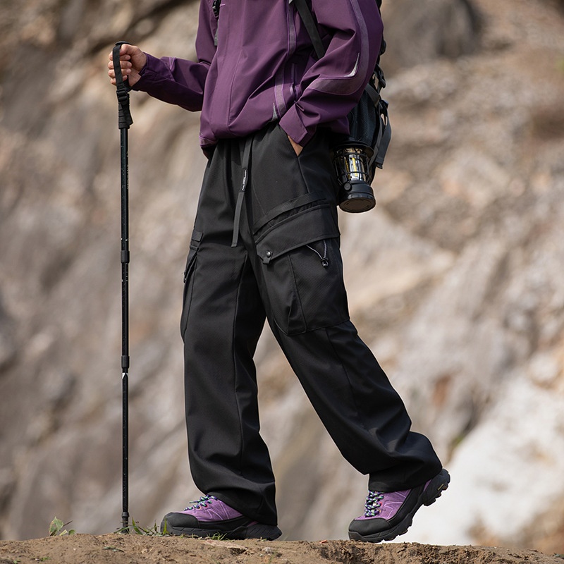 001 Camel HJCAMEL Giacca da esterno staccabile da uomo, pantaloni cargo sportivi larghi invernali nuovi_voghion.com