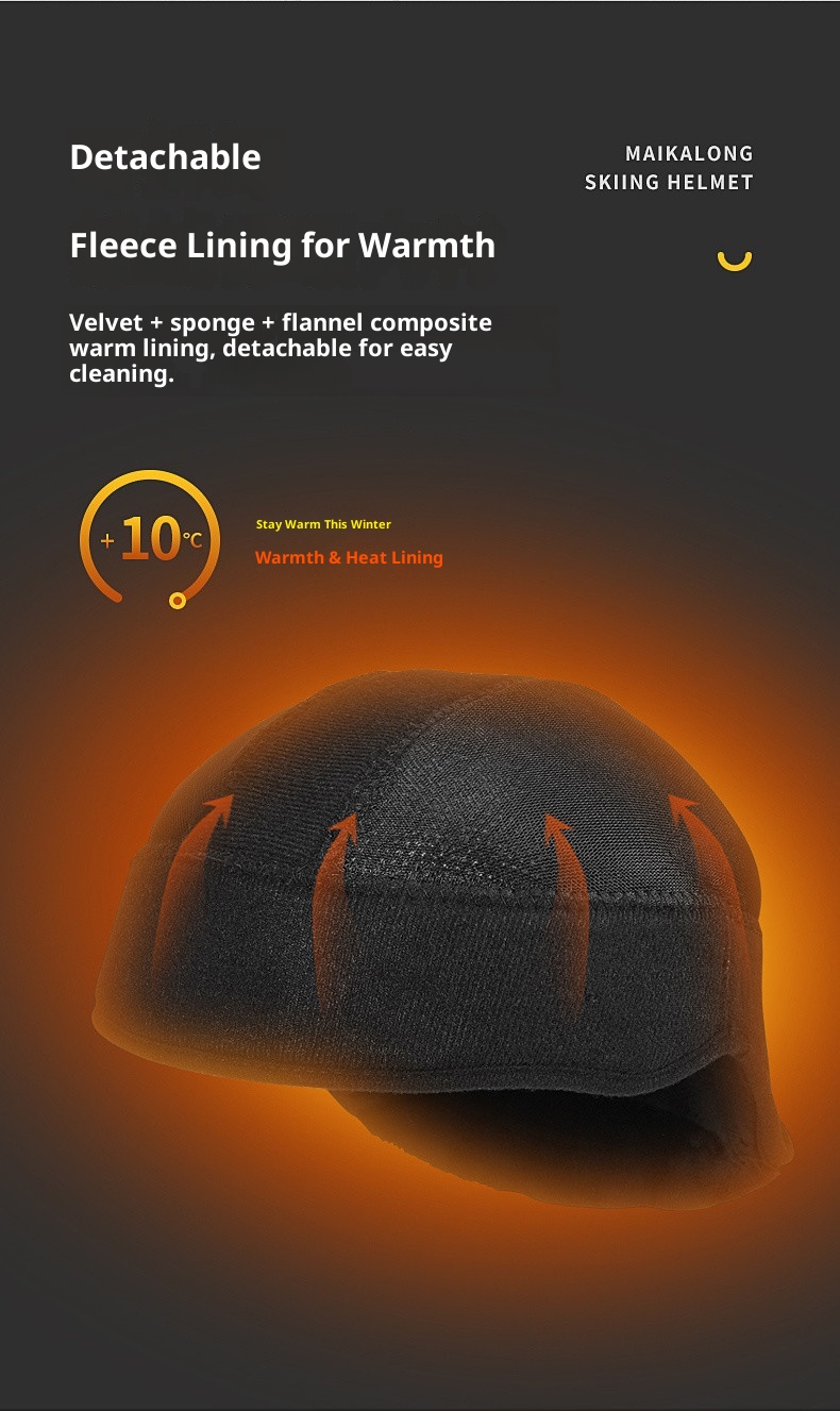 001 Professional Ski Helmet Hat Snow Goggles Integrated For Men Women Adults And Children Full Set Safety Gear_voghion.com