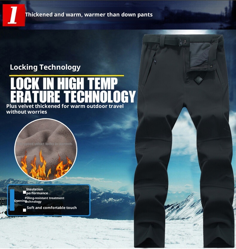 001 Herbst Winter Outdoor Softshell Fleece gefüttert Warm Verdickt Lässig Winddicht Atmungsaktiv Jacke Herren Radhose_voghion.com