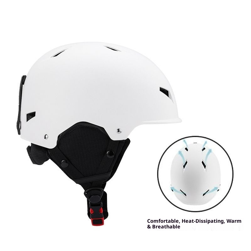 001 Herrenhelm Snowboarden/Skifahren, Professionelle Skiausrüstung, Schutzausrüstung für Damen, Warm und stoßfest, Neu_voghion.com