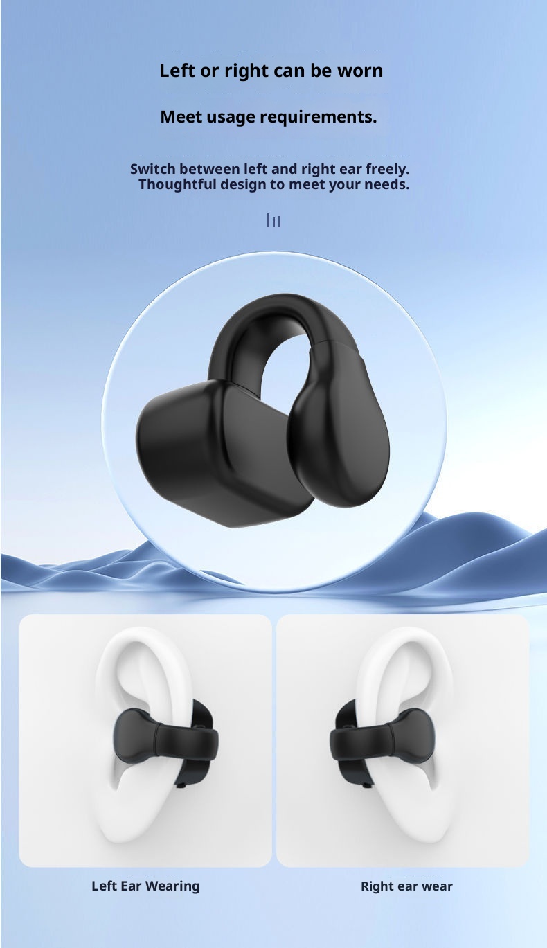3c Cross-Border Hot-Seller In-Ear Bluetooth a conduzione ossea unisex per l'orecchio sinistro e destro, auricolari sportivi wireless nuovi_voghion.com