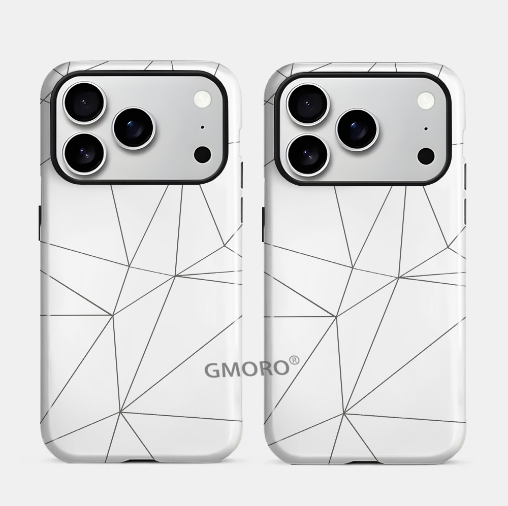 TechGlobe Cross-Border Hot-Selling Unisex Creative Geometric Line 17 Phone IPhone 16 Pro Max Film Case_voghion.com