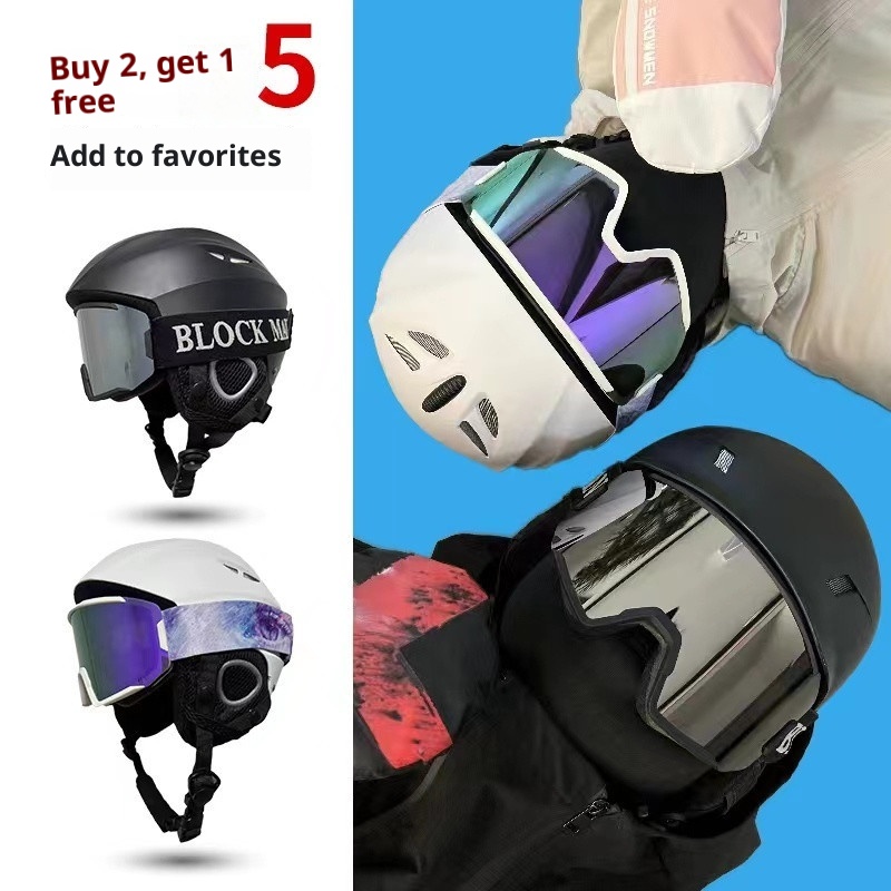 001 Fleece-Helm, warme Ski-Sicherheitsmütze für Herren, Damen, Erwachsene und Kinder, professionelle Outdoor-Ausrüstung zum Snowboarden und Skifahren_voghion.com