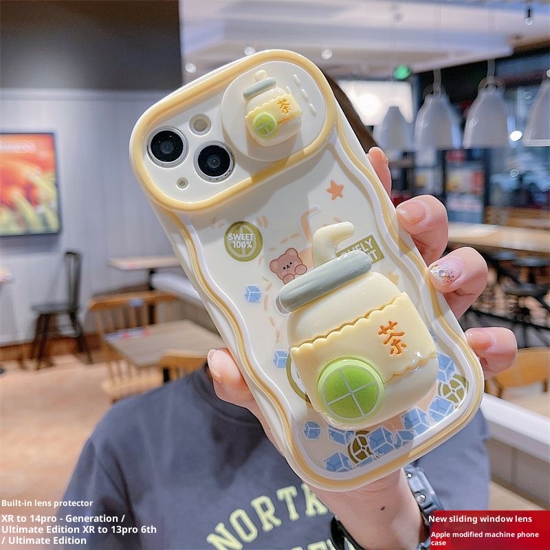 TechGlobe Suitable For Instantly Transform Into 14 Modified Phone Case XR To 13 Pro Sliding Window Ultimate Edition_voghion.com