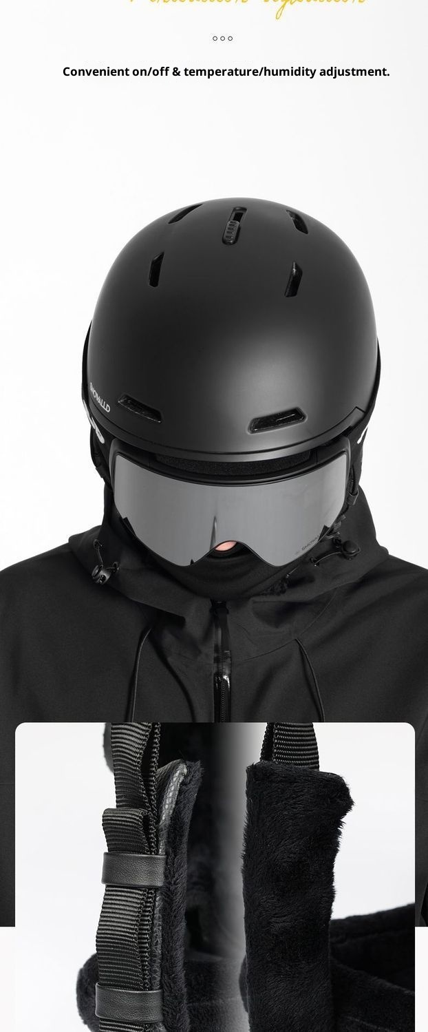 001 New Ski For Men Women, Adult Snow Helmet With Safety Certification, Anti-Collision And Anti-Fall Cap, Professional_voghion.com