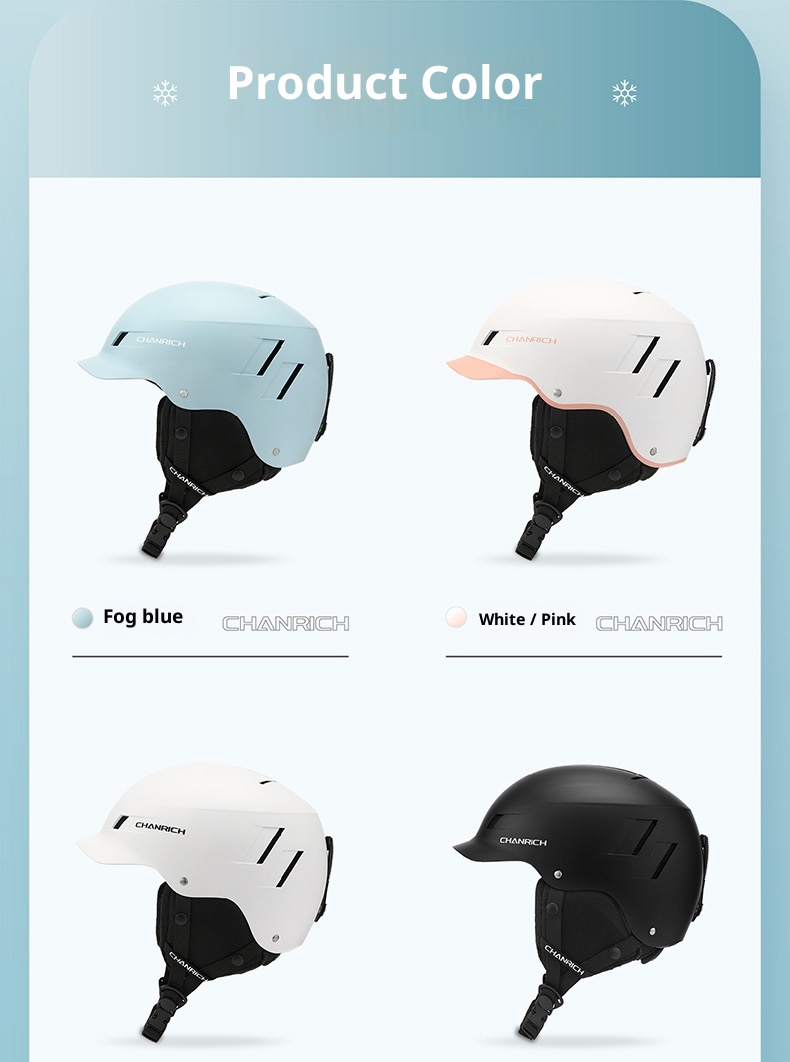 001 Leichter, warmer und winddichter Unisex-Skihelm für Erwachsene, geeignet für Outdoor-Aktivitäten wie Radfahren, Motorradfahren und mehr. Geeignet für E-Bikes und Motorräder._voghion.com