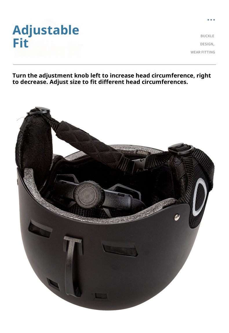 001 Professioneller Jugend-Longboard-Einzel- und Doppelboard-Helm für Erwachsene, Ski-Outdoor-Sportarten, Gehörschutz, warmer Helm_voghion.com