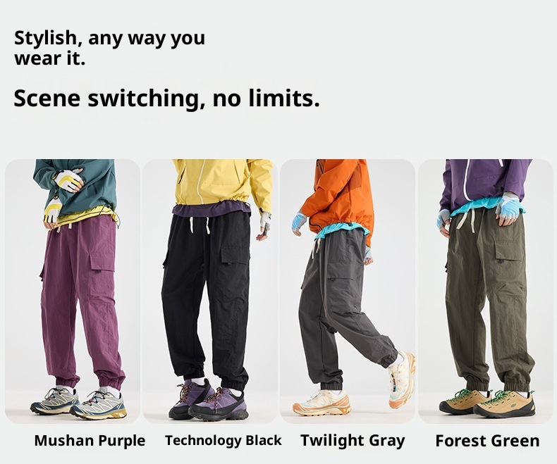 001 Kurtka softshellowa męska w stylu górskim, wiatroodporna, wodoodporna, taktyczna, duża kieszeń, damska, uniwersalna, luźna, swobodna, cargo_voghion.com