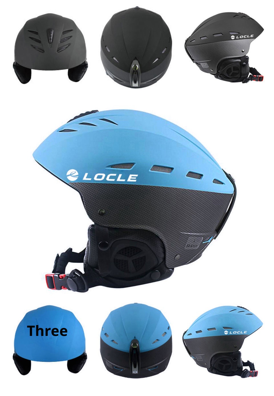 001 LOLE Sicherheits-Snowboardhelm für Erwachsene, Männer, Frauen und Kinder mit integriertem Antikollisionsschutz_voghion.com