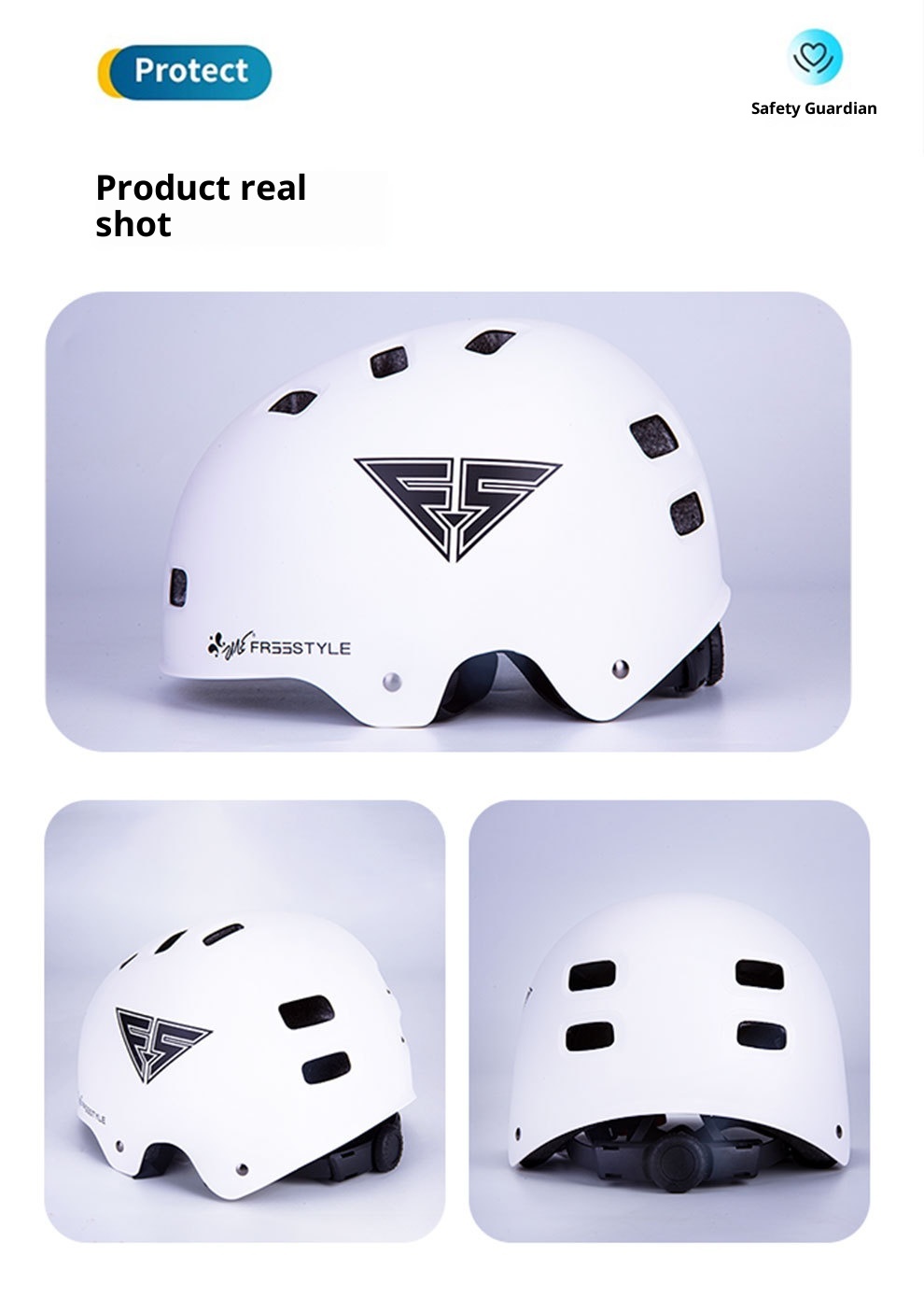 001 Fiss Helmet Skateboard Protective Gear Six-Piece Set Roller Skating Skiing Pads For Children Adults Professional Hand_voghion.com