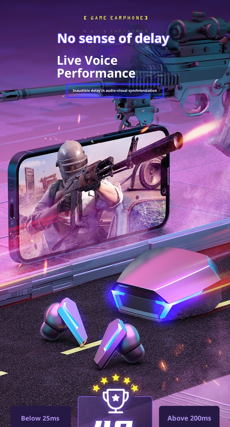 3c Cross-border New Private Model M10TWS Mini Wireless Bluetooth Earphones Noise Cancelling In-ear Gaming Headphones_voghion.com