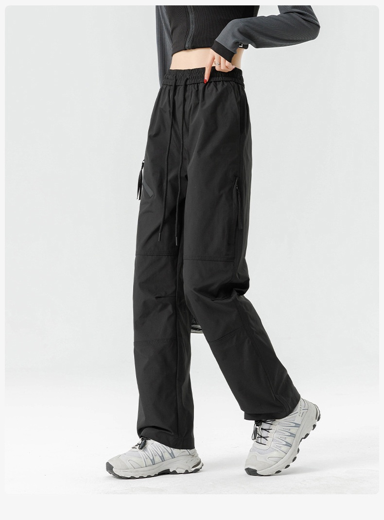 001 Woodpecker Outdoor Softshell Damskie Wiosna Lato Nowe Proste Cargo Wiatroszczelne Wodoodporne Plus Size Spodnie Casualowe Męskie_voghion.com