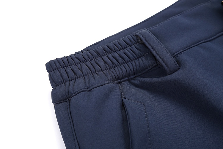 Calça Softshell Esportiva Outdoor 001 para Homens e Mulheres, Outono Inverno Cor Sólida Fleece Esqui Caminhada Calça Comprida, Grossa e_voghion.com