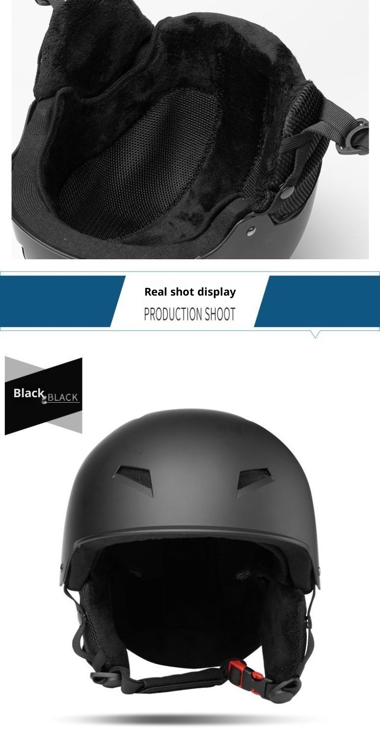 001 Verstellbarer Skihelm für Erwachsene, geeignet für Damen und Herren, warm, stoßfest, mit Sicherheitsschutz_voghion.com