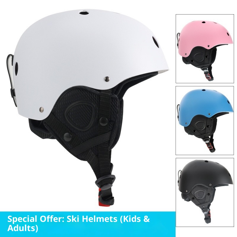 001 Professioneller, winddichter, warmer, stoßfester Skihelm für Damen und Herren mit Gehörschutz für Erwachsene und Kinder._voghion.com