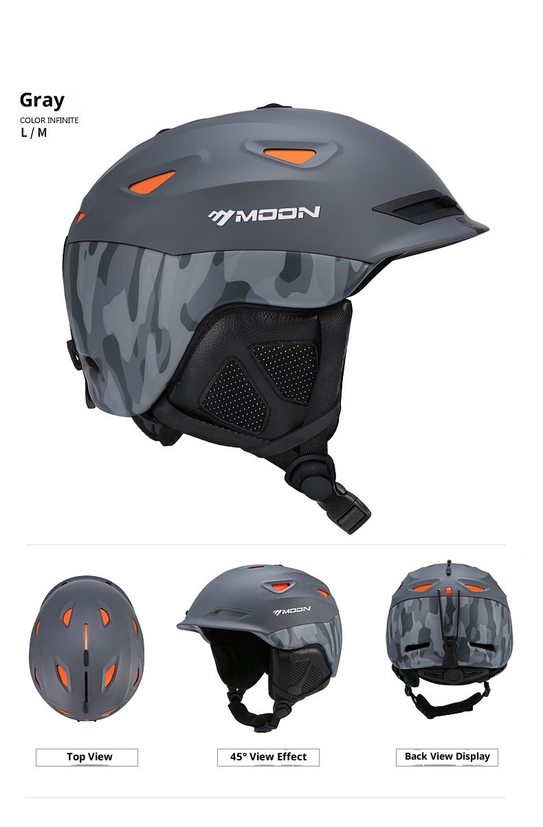 001 Spezial-Skihelm für Damen und Herren, integrierte professionelle Schutzausrüstung für Snowboarden und Skifahren, warm und_voghion.com