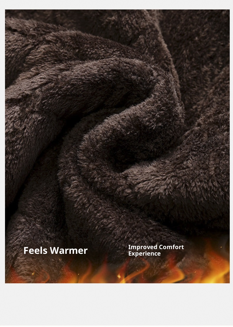 boy Reflective Strip Large Pocket Fleece Lined Thickened Warm Workwear Jacket Men's Wear-Resistant Windproof Waterproof_voghion.com