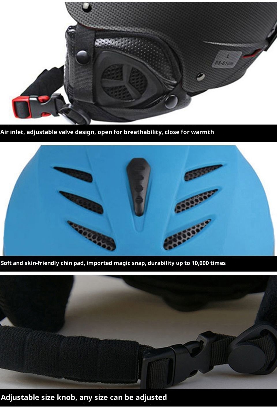 001 Neuer professioneller Ski- und Snowboardhelm für Erwachsene, Kinder und Jugendliche: Schutzausrüstung, warmer integrierter Schneehelm_voghion.com